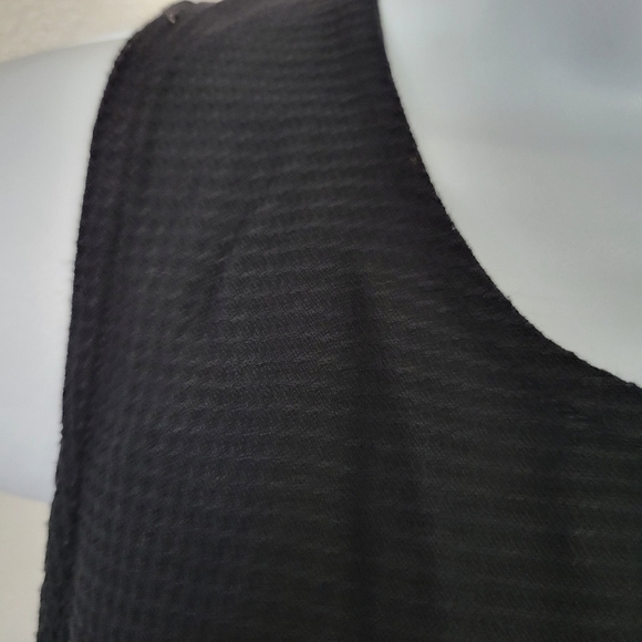 Eileen Fisher Women's Black Maxi Dress Sleeveless Keyhole Back Tank Top Sm Med - Picture 3 of 8